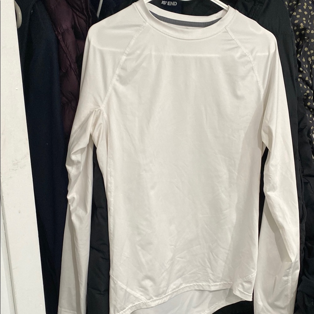 Women's White Long Sleeve Top